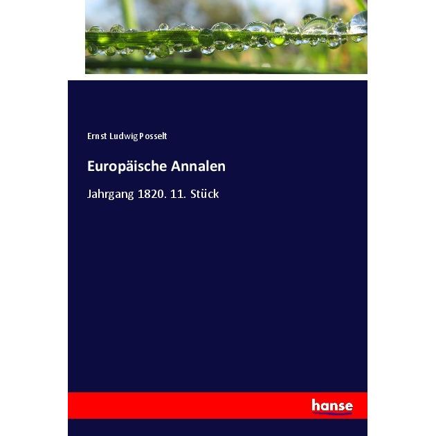 Europäische Annalen, Fachbücher von Ernst Ludwig Posselt