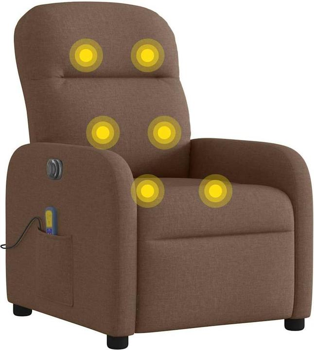 Immagine prodotto VidaXL Sedia da massaggio elettrica in tessuto marrone