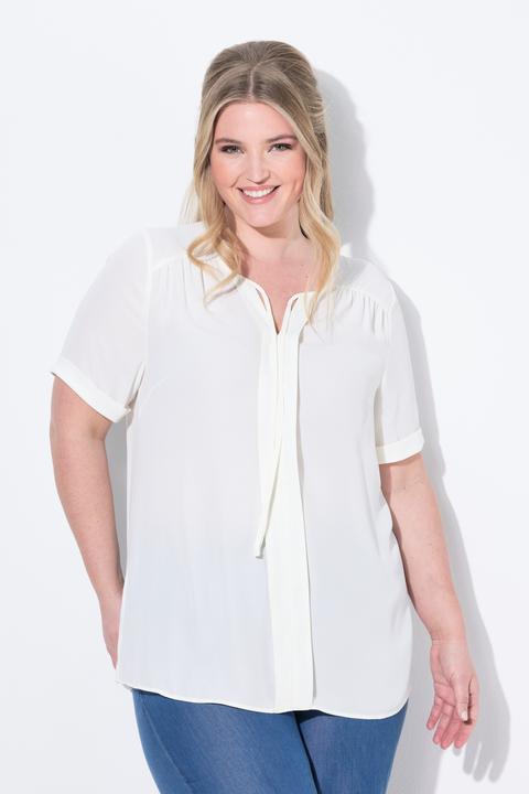 Produktbild Miamoda Bluse, A-Linie, Krepp, weiter Halbarm (46)
