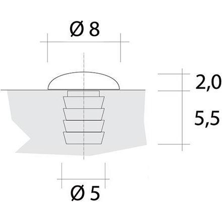 Nehl, Meubilair, Deurstopbuffer (1000 Pcs.)