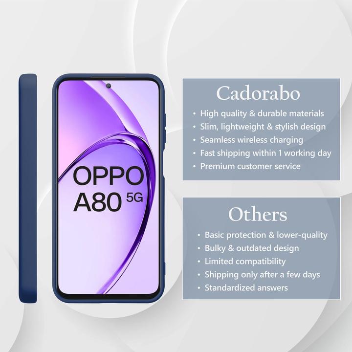 Image du produit Cadorabo Coque pour Oppo A80 TPU Liquid Silicone Case (Oppo A80)
