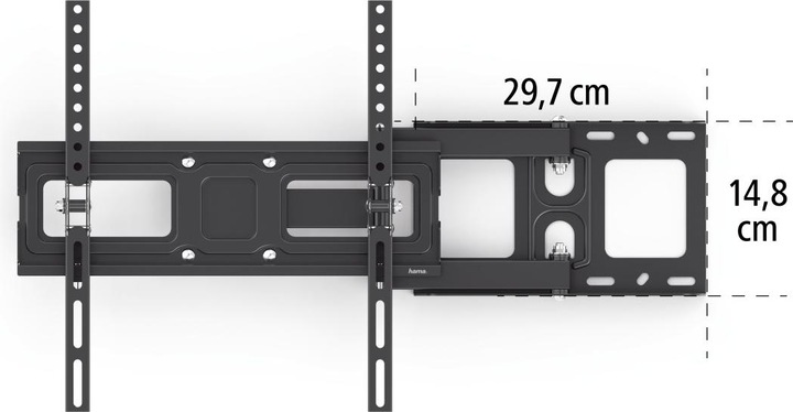 Actual product image Hama TV wall bracket (Wall, 165", 35 kg)