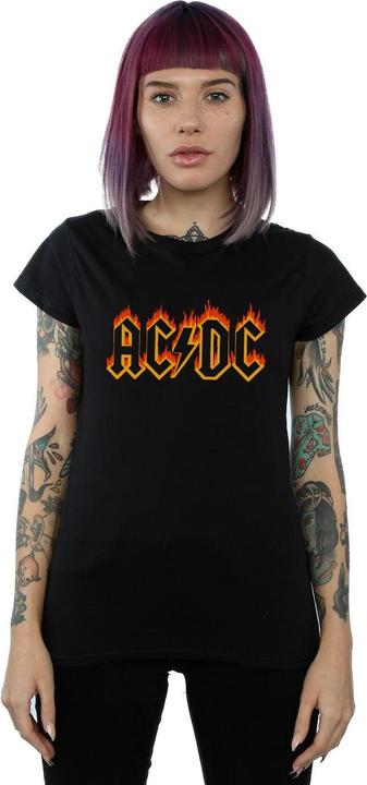 Produktbild AC/DC Flames Logo TShirt aus Baumwolle (S)