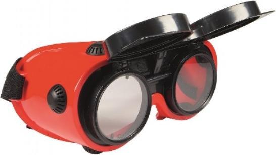 Elmag - Schweissbrille aufklappbar mit Gläser DIN 5 "Brillenträger tauglich