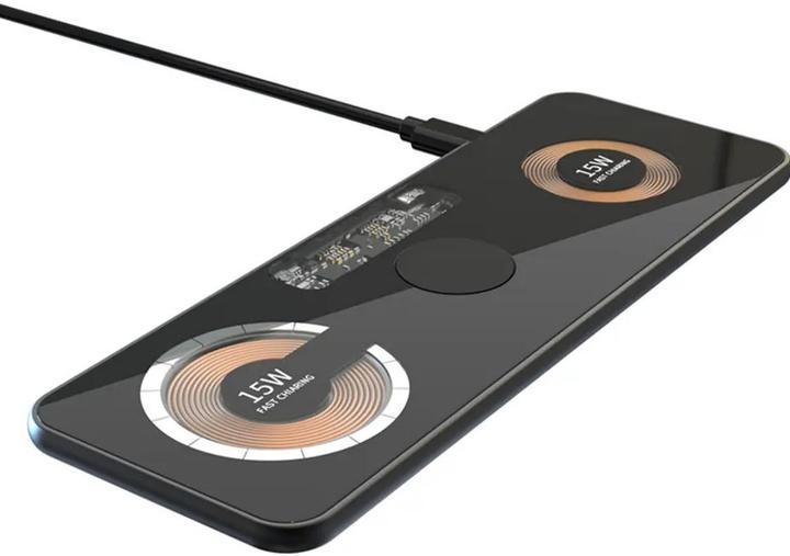 PhoneLook 3in1 futuristische wireless MagSafe Ladestation Cyberpunk 2x 15W für iPhone, AirPods & Qi Smartphone