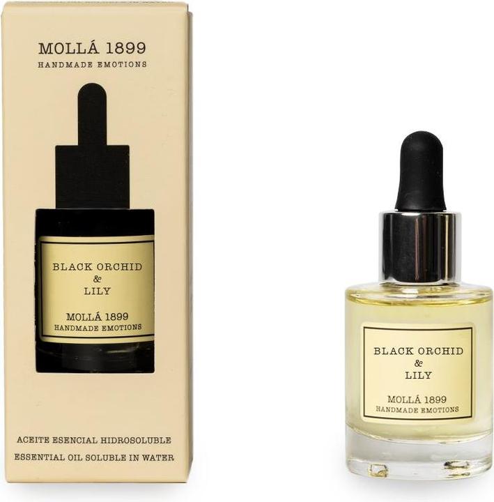 Actual product image Cereria Molla 1899 Black Orchid & Lily Fragrance Oil for Diffuser 30ml Bottle Atomiser, BR3023