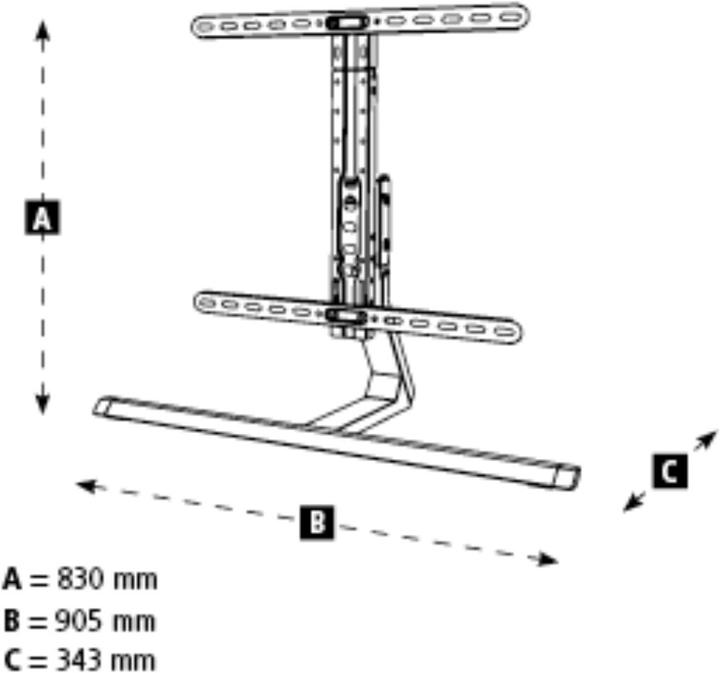 Hama Design (Tisch, 65", 40 kg)