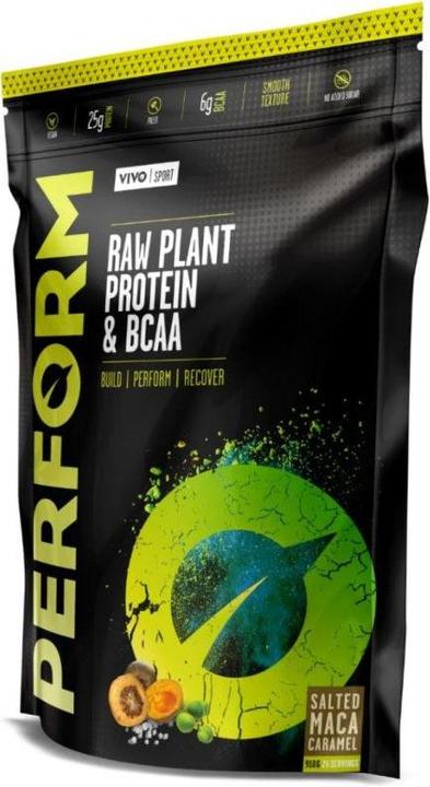 Image du produit Vivo Perform Raw Plant Protein & BCAA Raw Salted Maca Caramel (Salé, Caramel, Maca, 1 x, 988 g)