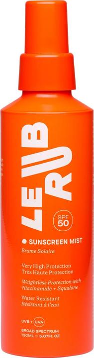 Actual product image Le Rub Sunscreen Mist SPF 50 (Sun spray, SPF 50, 150 ml)