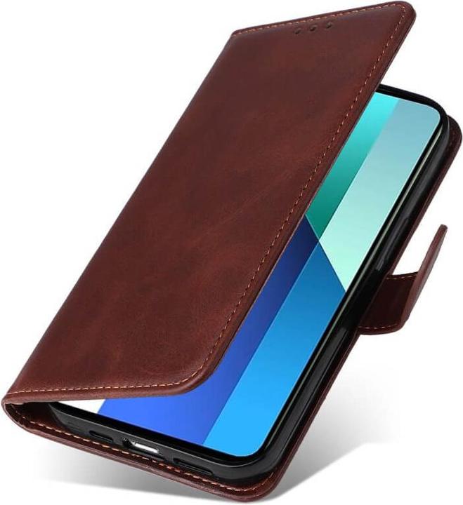 Produktbild Cover-Discount Xiaomi Redmi Note 13 4G - Premium Handyhülle Etui braun (Xiaomi Redmi Note 13 4G)