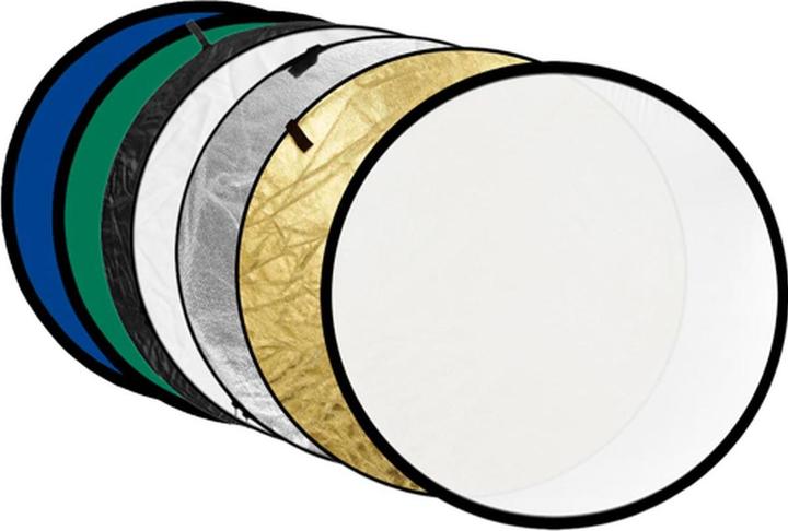 Actual product image Godox 7 in 1 Reflective Umbrella Gold, Silver, Black, White, Transparent, Blue, Green 80cm (Folding reflector, Reflector, 80 cm)