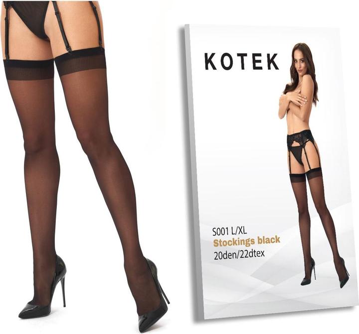 Produktbild Kotek KO S001 stockings black 20den L/XL (XL)