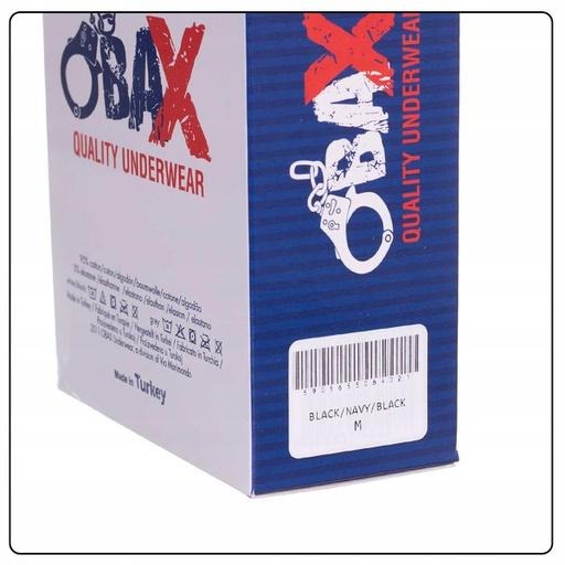 Productafbeelding Obax Heren Boxerondergoed 3p Zwart/Navy Blauw M (M)