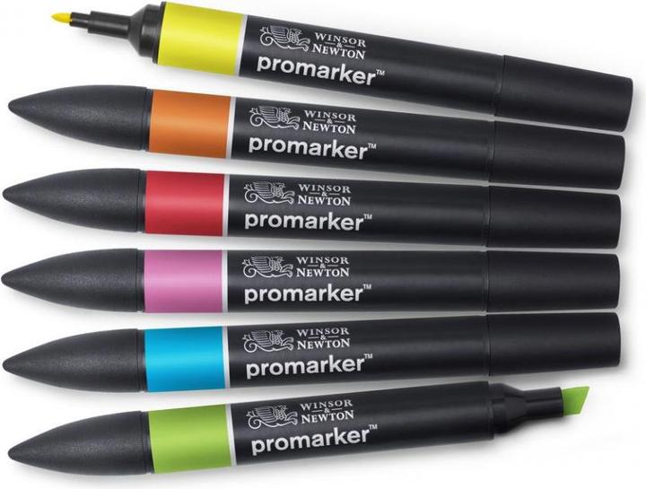 Actual product image Winsor & Newton 0290110 ProMarker, Professional layout marker - 2 tips, fine and wide for Zeic (6 x)