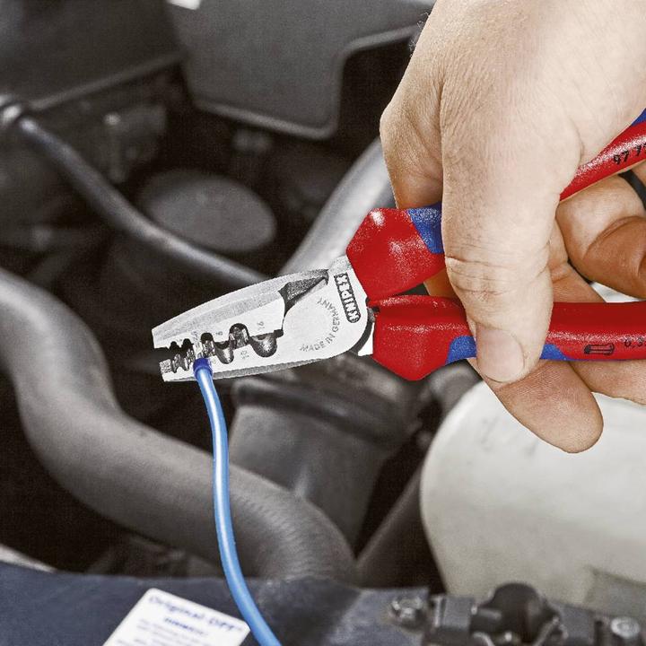 Immagine prodotto Knipex Pinza per serrare terminali a bussola 97 71 180 SB (235 mm)