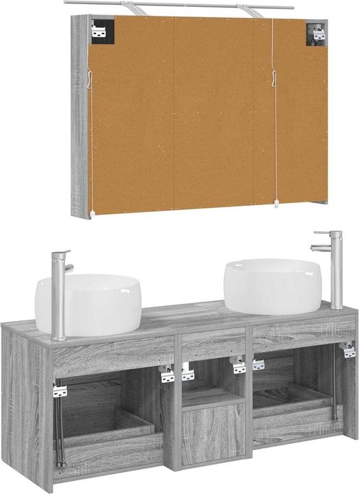 Produktbild vidaXL Badezimmerspiegel-Set (14.50 x 70 cm)