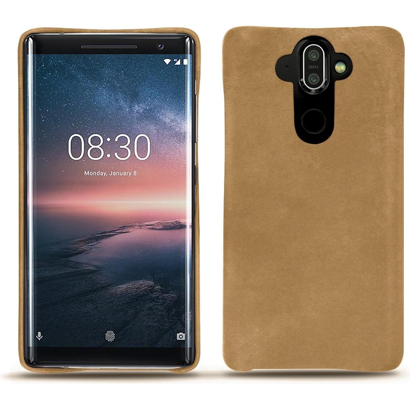 Noreve Lederschutzhülle (Nokia X), Smartphone Hülle, Braun