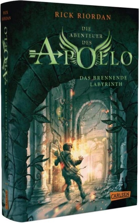 Actual product image The Adventures of Apollo 3: The Burning Labyrinth (Rick Riordan., German)