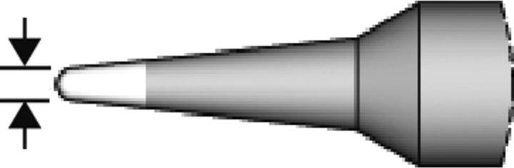 Actual product image JBC Soldering tip series C210, round shape, C210027/Ø 1.5 mm, bevelled (Soldering tip)