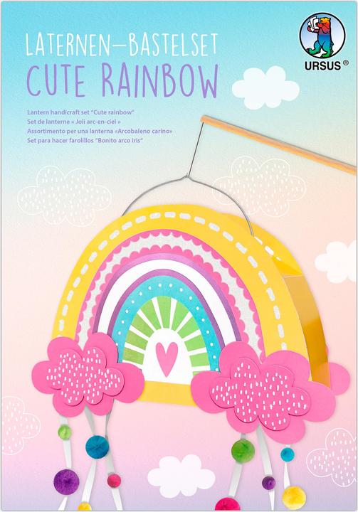 Produktbild Ursus Laternen-Bastelset "Cute Rainbow"