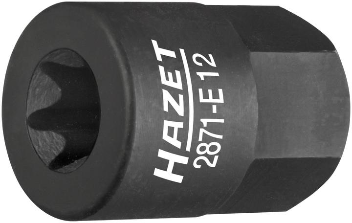 Produktbild HAZET Turbolader / Krümmer TORX Einsatz 2871-E12 ∙ Aussen-Sechskant 17 mm ∙ Aussen TORX Profil ∙ E1…