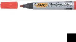 Productafbeelding Bic Markering 2000, Rood, Ronde punt, Rood, 1,7 mm, Inkt op alcoholbasis, 145 mm (12 x)