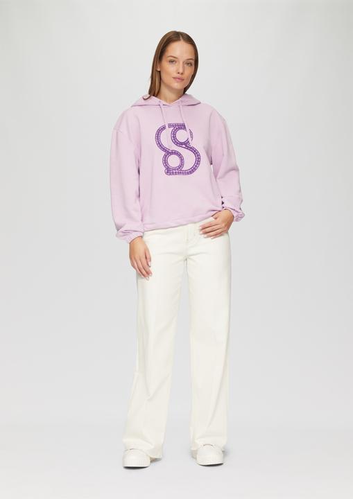 Produktbild S.Oliver Sweatshirt Kapuzen-Sweatshirt mit verstellbarem Saum (44)