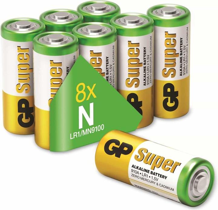Immagine prodotto GP Batteries Super Alkaline-Batterien Lady (8 pz., N / LR1 / E90 / Lady / AM5 / MN91000)