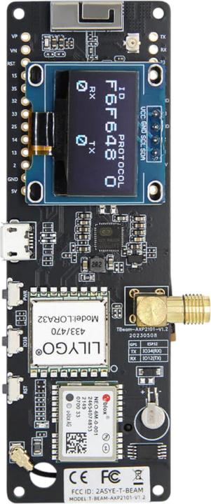 Lilygo TTGO T-Beam ESP32 433MHz LoRaWAN mit OLED Display NEO-M8N GPS Board