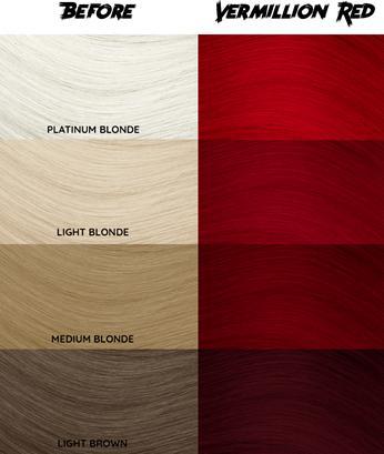 Image du produit Crazy Color Crazy Colour Renbow Crème colorante semi-permanente pour cheveux 100ml 40 Vermillion Red (40 Vermillion Red)