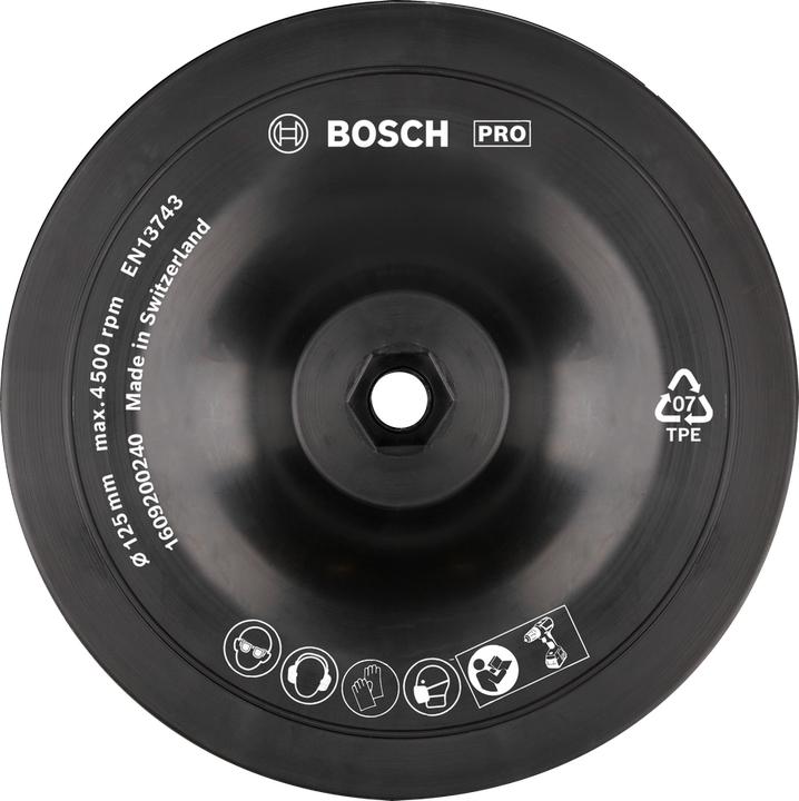 Produktbild Bosch Professional Zubehör PRO Backing Pad, 125 x 8 mm