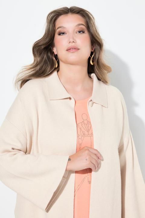 Produktbild Miamoda Strickjacke, Cape-Form, weite 3/4-Glockenärmel (50, 52)