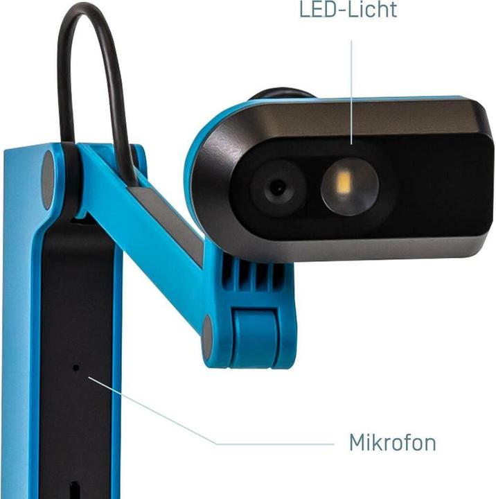 Produktbild Ipevo DOK VZ-X USB/HDMI/WLAN 8MP Mikro Licht Akku blau (Full HD)