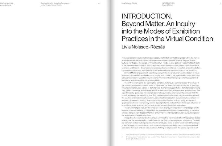 Immagine prodotto Beyond Matter, Within Space (Inglese, Corina L. Apostol, Lívia Nolasco-Rózsás, Siegfried Zielinski, Helen Kaplinsky, 2023)