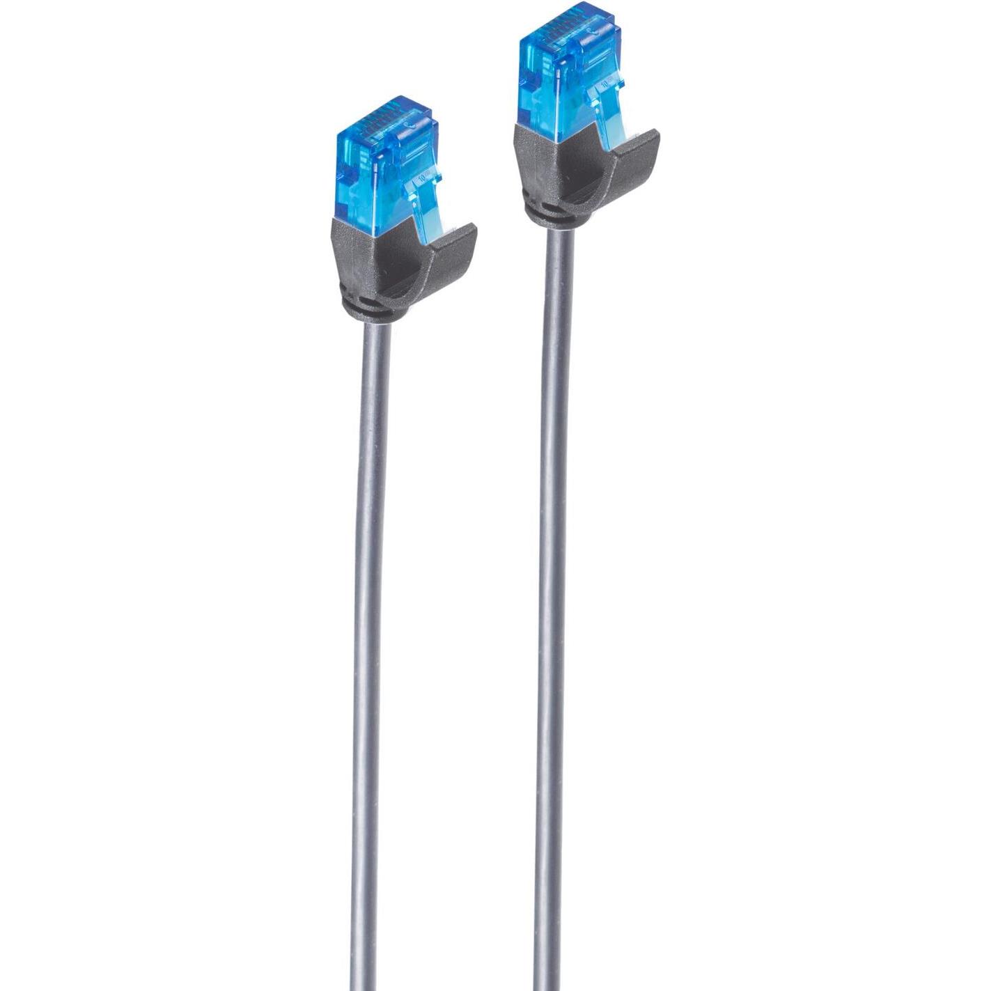 Shiverpeaks -BASIC-S--Patchkabel cat. 6 U/UTP slim, schwarz 10,0m (U/UTP, CAT6, 10 m), Netzwerkkabel