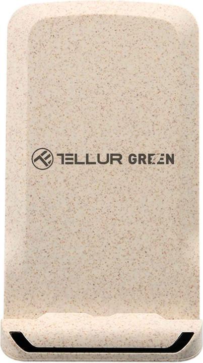 Produktbild Tellur Grünes kabelloses Qi-Schnellladegerät für den Tisch, 15 W, Creme (15 W)