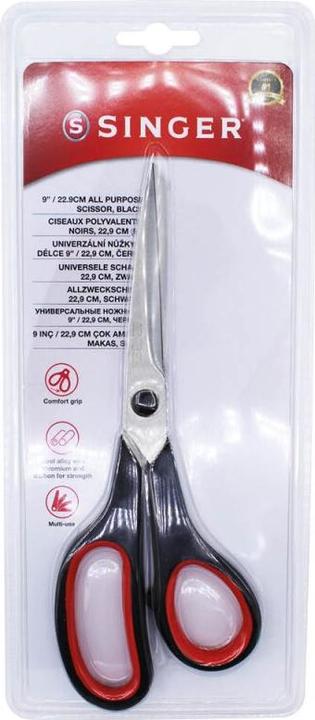 Actual product image Singer All-purpose scissors, black, 22.9cm (22.90 cm)