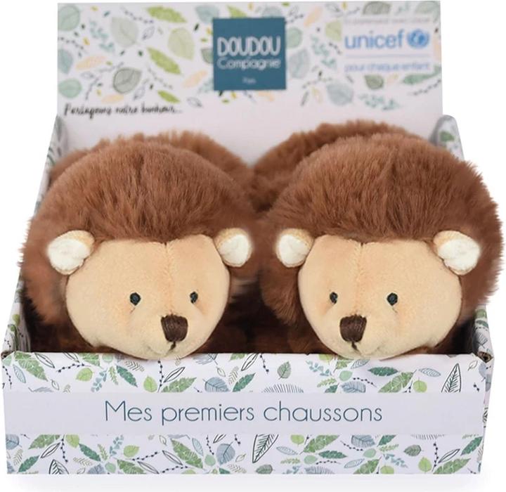 Doudou et Compagnie Unicef Füsslinge mit Rassel Igel 0-6M