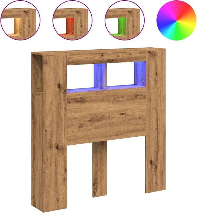 Image du produit vidaXL LED Kopfteil (200 x 18.50 x 103.50 cm)