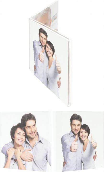 Actual product image Deknudt S58RL2 H2V 2x5,5x8,6 plastic transparent plexi (5.5 x 8.5 cm)