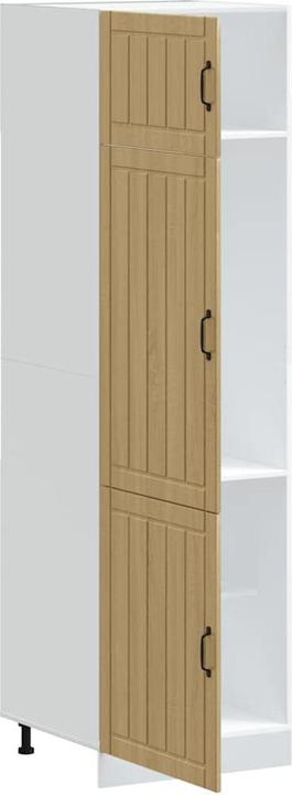 Actual product image vidaXL Kitchen cabinet Lucca Sonoma oak wood-based material tall kitchen cabinet (60 x 57 x 207 cm)