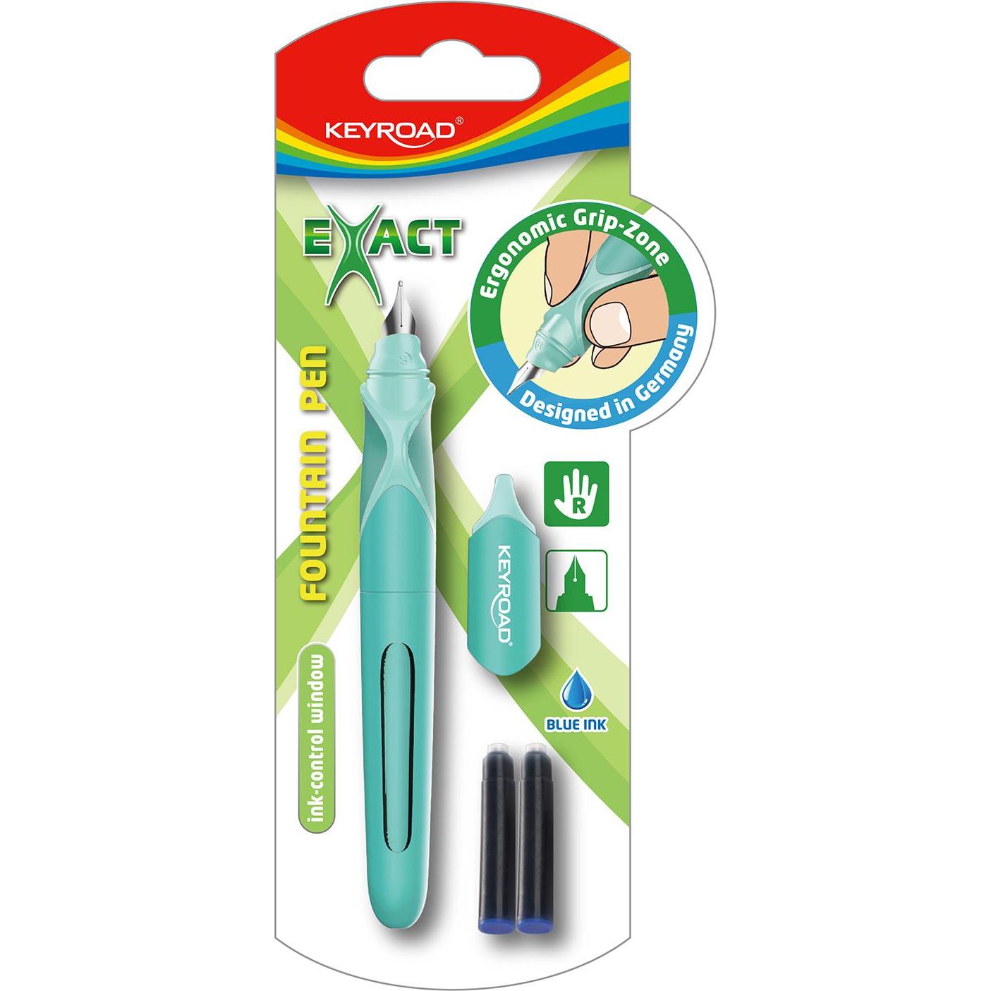 Keyroad, Schreibstifte, Fllfederhalter, 2 Gratispatronen, Blister, Farben mischen (Mehrfarbig, 2 x)