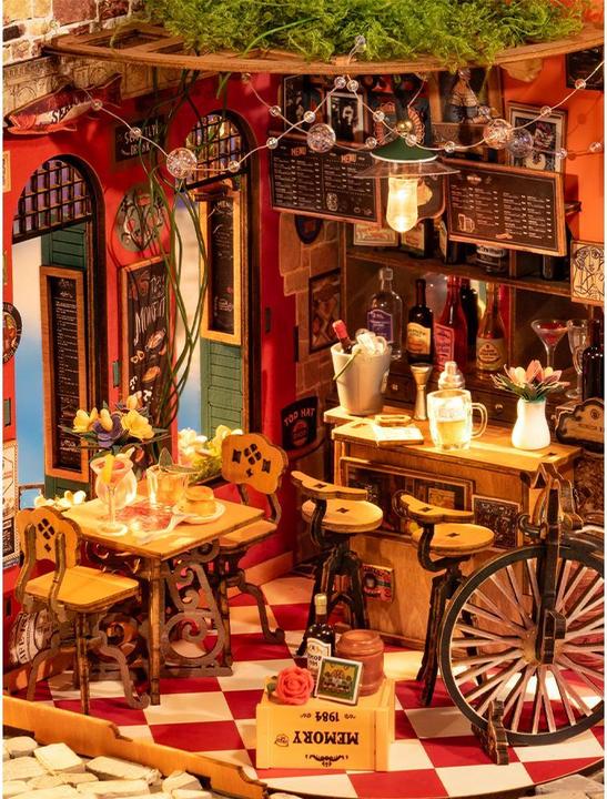 Actual product image Robotime 3D Puzzle Cheers Bar und Dining, Motiv: Landschaft