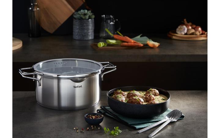 Actual product image Tefal Nordica Kochtopf 20 cm (20 cm, Pot, Stainless steel)