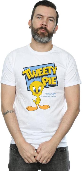 Actual product image Looney Tunes Mens Classic Tweety Cotton T-Shirt (XL)