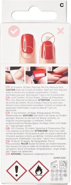 Actual product image KISS Self-adhesive nails imPRESS Destiny 30 pcs (L) (Artificial nails)