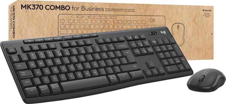 Produktbild Logitech MK370 Combo for Business - GRAPHITE - NLB - CENTRAL-419 (BE, Kabellos)
