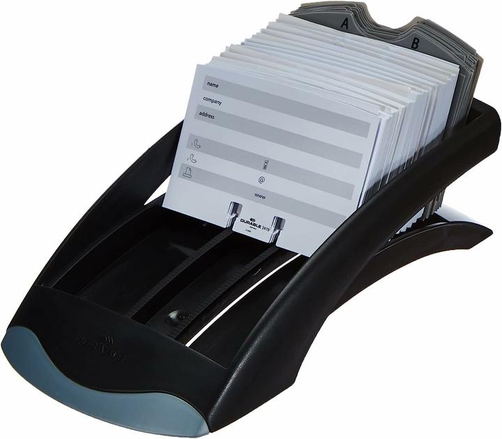 Produktbild Durable Adresskartei Telindex Desk Vegas schwarz (Spezial)