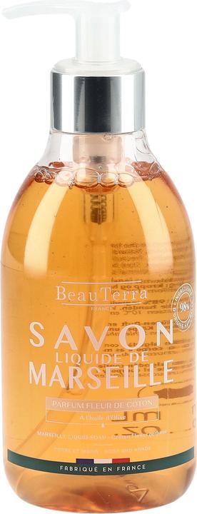Actual product image BeauTerra Liquid Soap Marseille Cotton Blossom Fl 300 ml (Liquid soap, 300 ml)