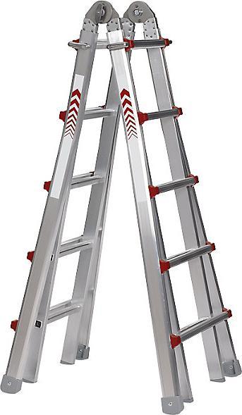 Produktbild kaiserkraft Teleskop-Klappleiter (Mehrzweckleiter, 530 cm)